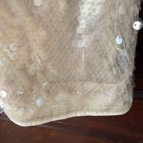 STAUD Eton Sequin Mini Dress in Moon - Size M - Picture 4 of 10